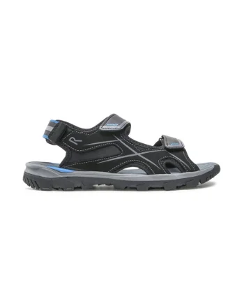 Sandale barbati,  300623, Piele ecologica, Bleumarin