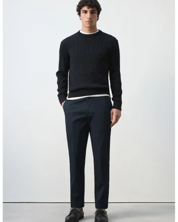Pantaloni chino slim fit, Bleumarin