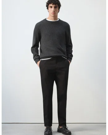 Pantaloni chino slim fit, Negru