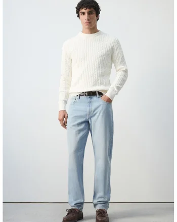 Blugi regular fit, Albastru deschis
