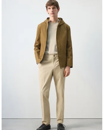 Pantaloni chino slim fit, Bej deschis