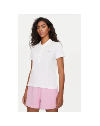 Tricou dama,  304005350, Bumbac, L INTL, Alb