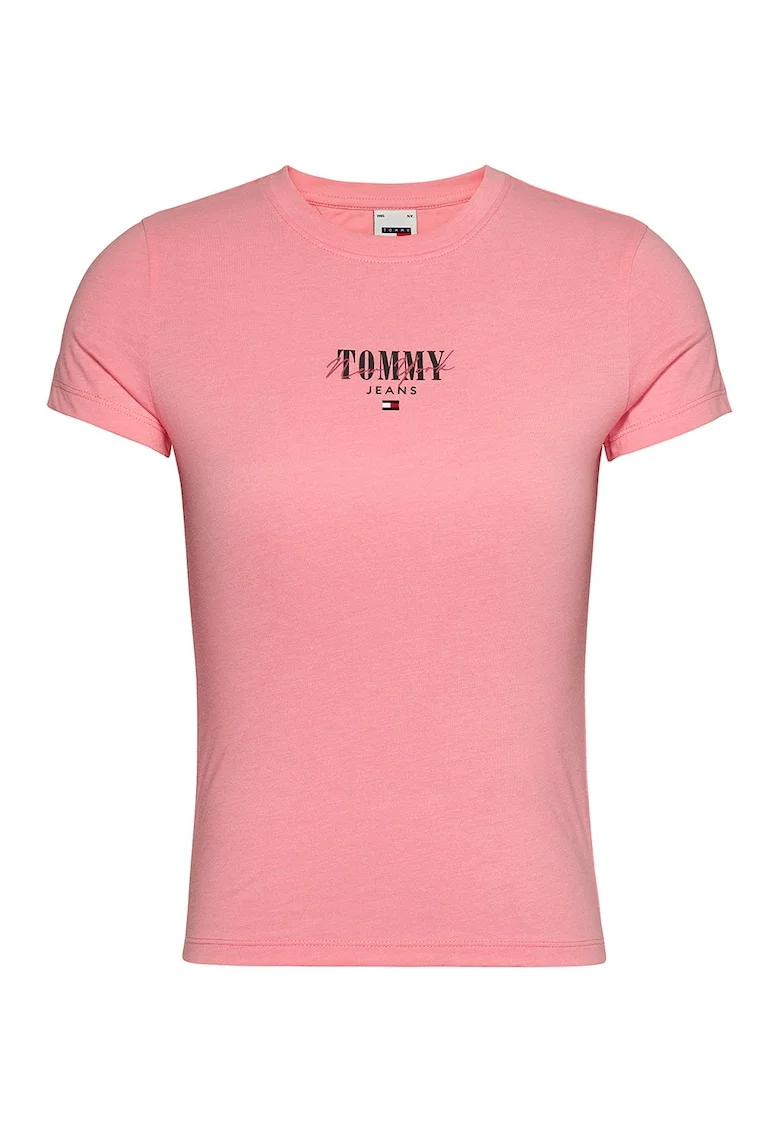 Tricou slim fit din amestec de bumbac organic