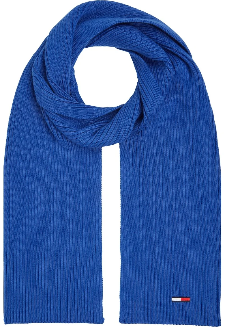 Fular Barbati,  Tjm Flag Scarf, Albastru, 50% Bumbac Organic, 50% Acril