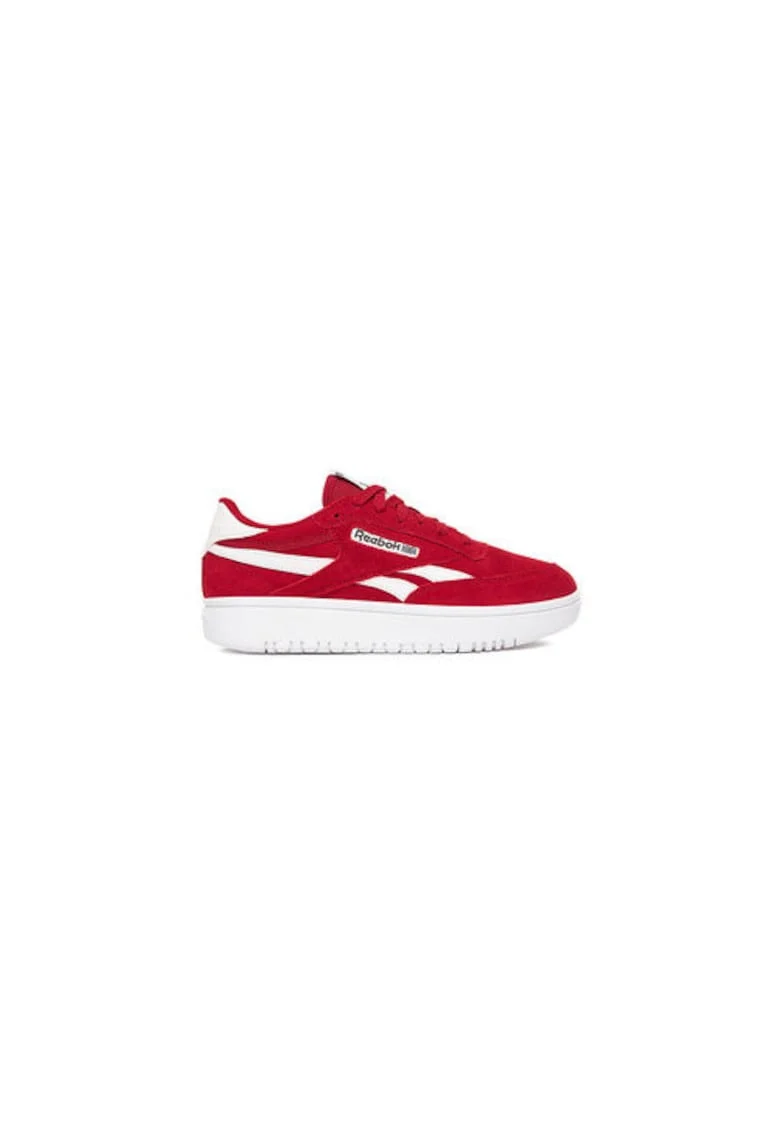 Pantofi sport dama,  EO-CLUB C DOUBLE REVENGE, rosu, piele naturala,