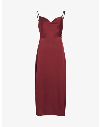 Rochie Dama,  Roz, Cu Bretele, Spate Deschis 2305, Roz
