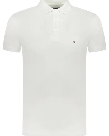 Tricou polo barbati,  Alb, Logo Brodat, Bumbac 2365, Alb