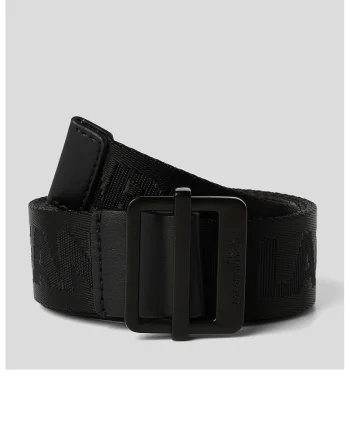 Curea ajustabila cu logo, Negru