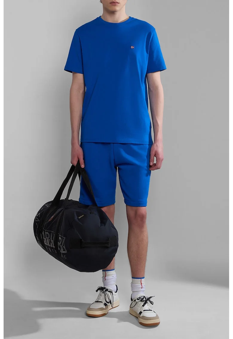 Tricou regular-fit de bumbac Salis, Albastru indigo