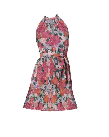 Rochie dama lunga  6917, Casual, Poliester, Roz deschis