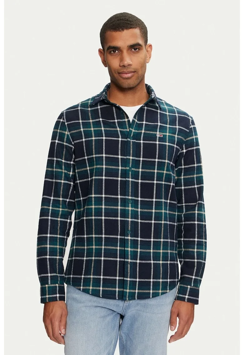 Camasa,  Relaxed Flannel Check DM0DM19651, Verde