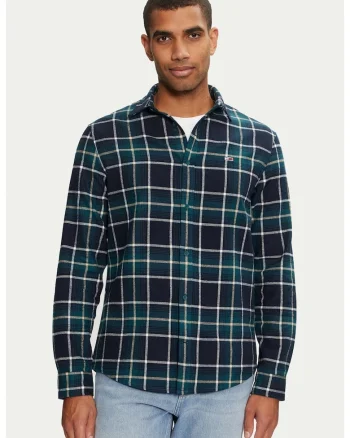 Camasa,  Relaxed Flannel Check DM0DM19651, Verde