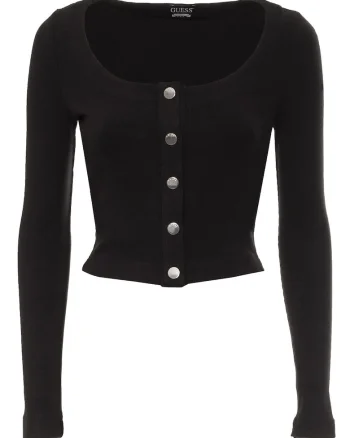 Bluza Dama,  Butoni, Negru, Negru