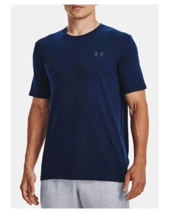 Tricou barbati Left Chest Lockup cu logo, 1370951-408, Bleumarin inchis, Bleumarin inchis