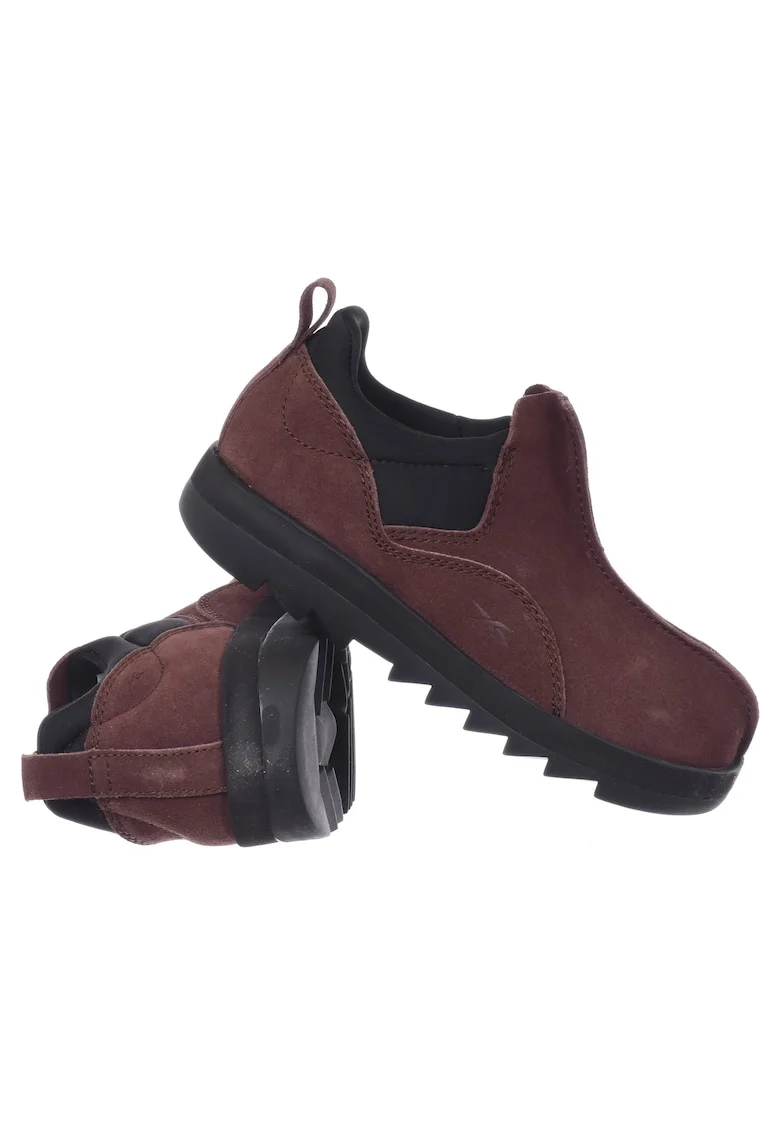 Pantofi sport dama GX4476,  Piele naturala, Negru/Maro,