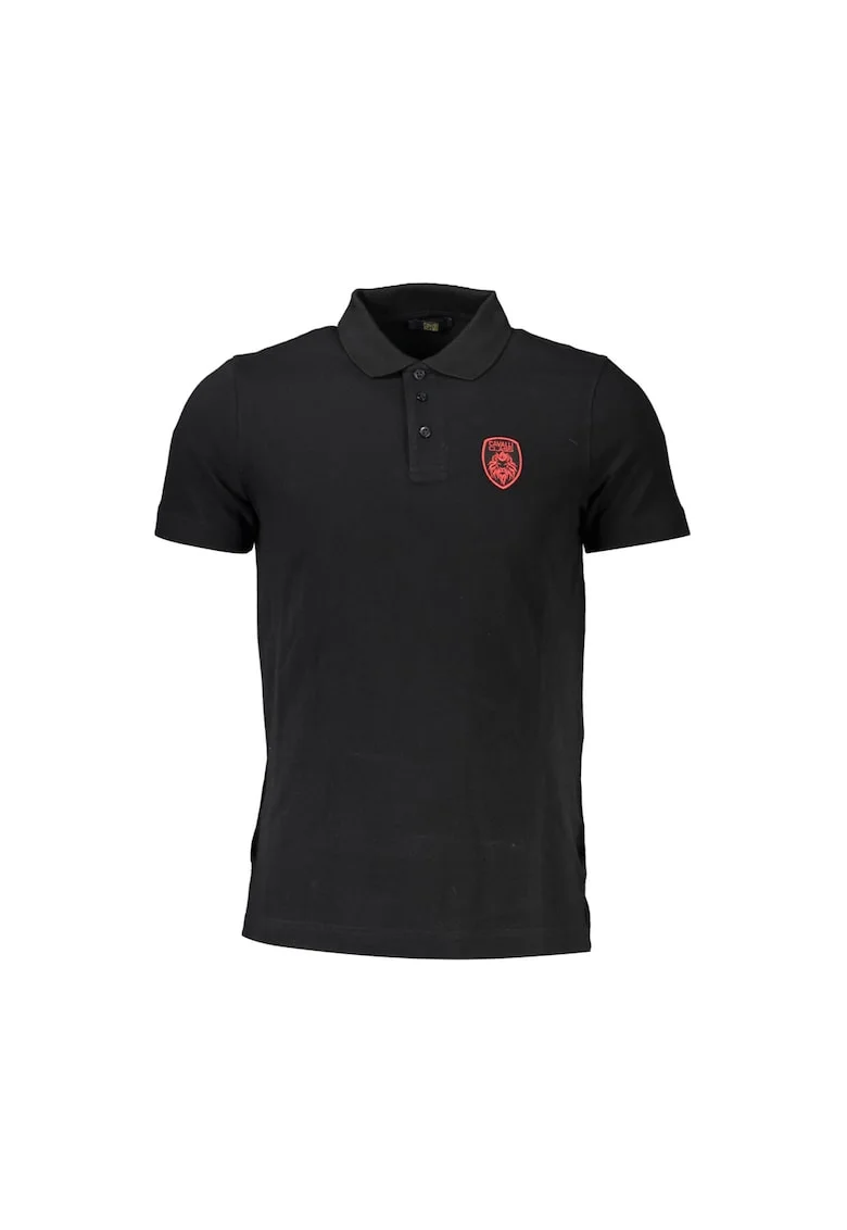 Tricou barbati,  Polo, Negru, 100% Bumbac, Negru