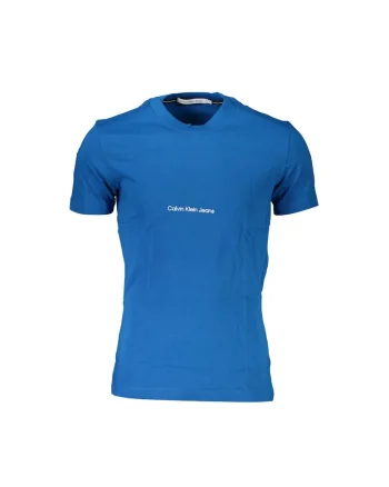 Tricou barbati,  JEANS, Slim fit din amestec de bumbac organic, Albastru, Albastru