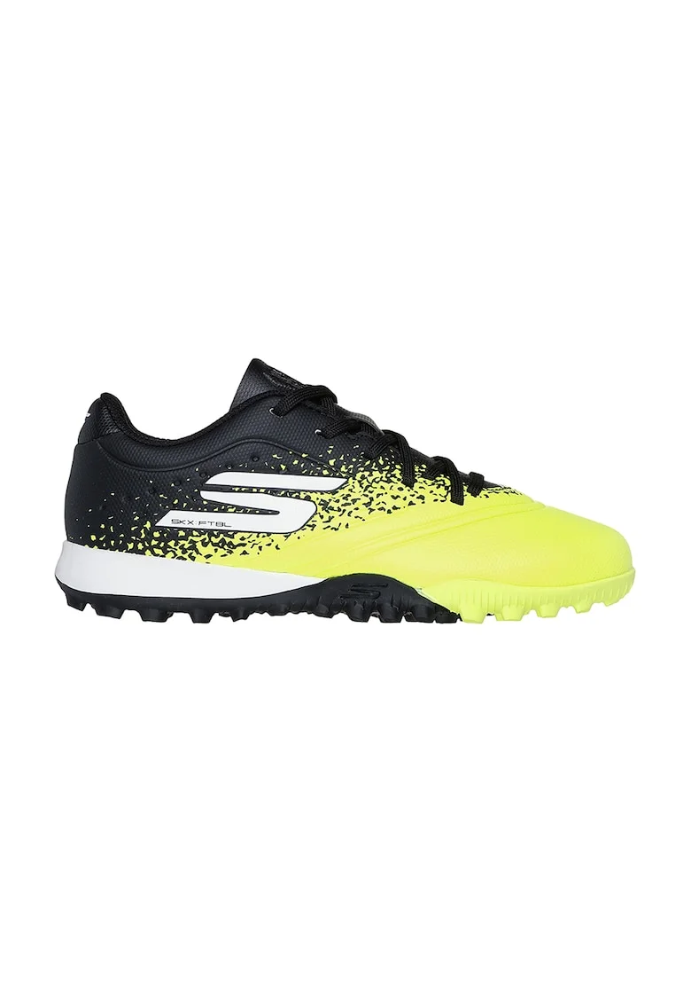 Pantofi cu logo pentru fotbal Razor 1.5 Jr, Negru/Galben neon