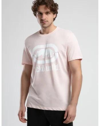 Tricou cu logo si decolteu la baza gatului, MARC, Gri