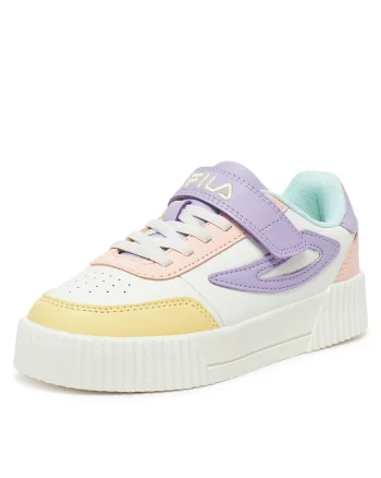 Pantofi sport copii,  MILENA VELCRO, alb, tesatura