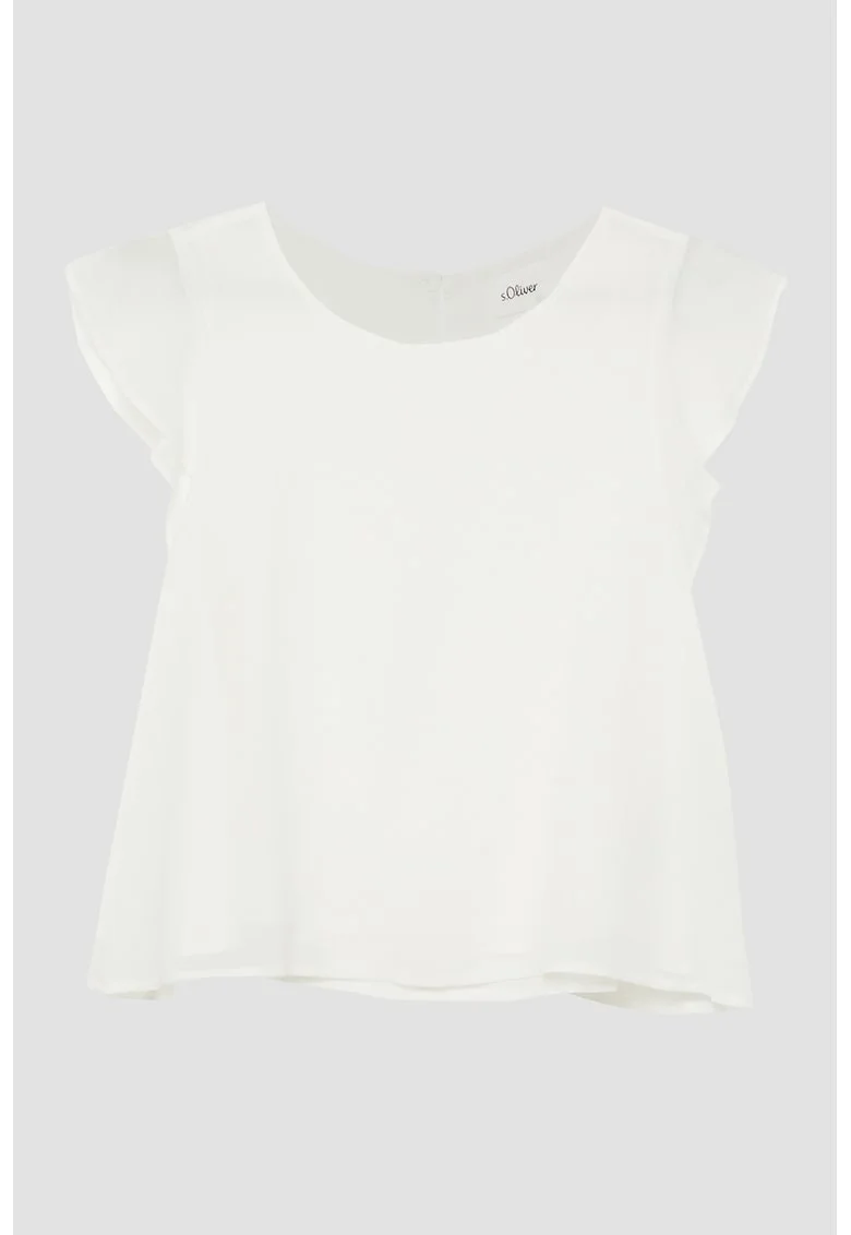 Bluza cu maneci fluture, Alb murdar
