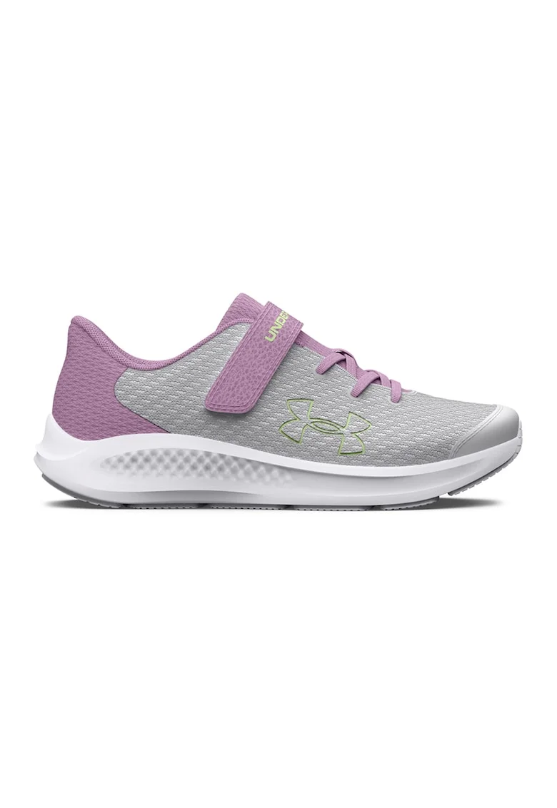 Pantofi cu velcro pentru alergare GPS Pursuit 3, Gri deschis/Lila pal