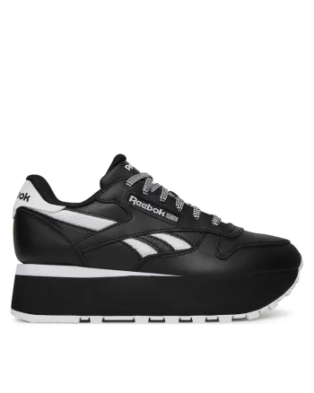 Pantofi sport dama,  CLASSIC LEATHER TRIP, piele naturala, negru,