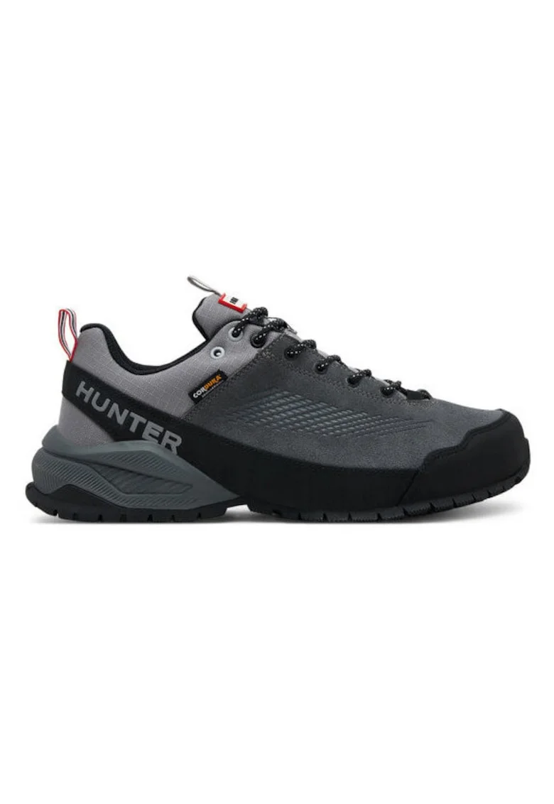 Pantofi sport barbati,  trekking, gri, piele naturala