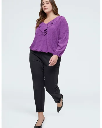 Pantaloni chino uni, Negru