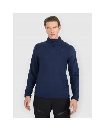 Bluza sport barbati  poliester, tehnologie 4FWarm, bleumarin, Bleumarin