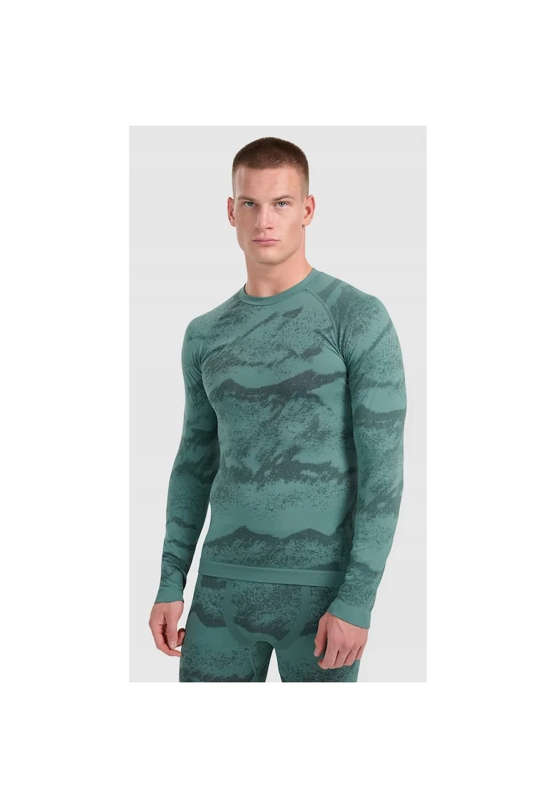 Bluza sport barbati,  termoactiva fara cusaturi, verde, Verde