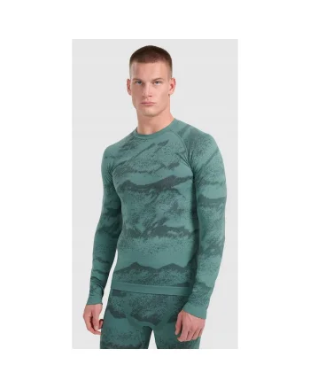 Bluza sport barbati,  termoactiva fara cusaturi, verde, Verde