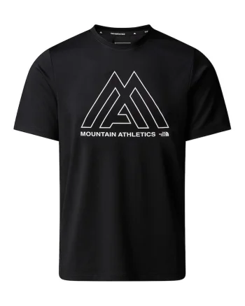 Tricou cu decolteu la baza gatului pentru antrenament Mountain Athletics, Negru