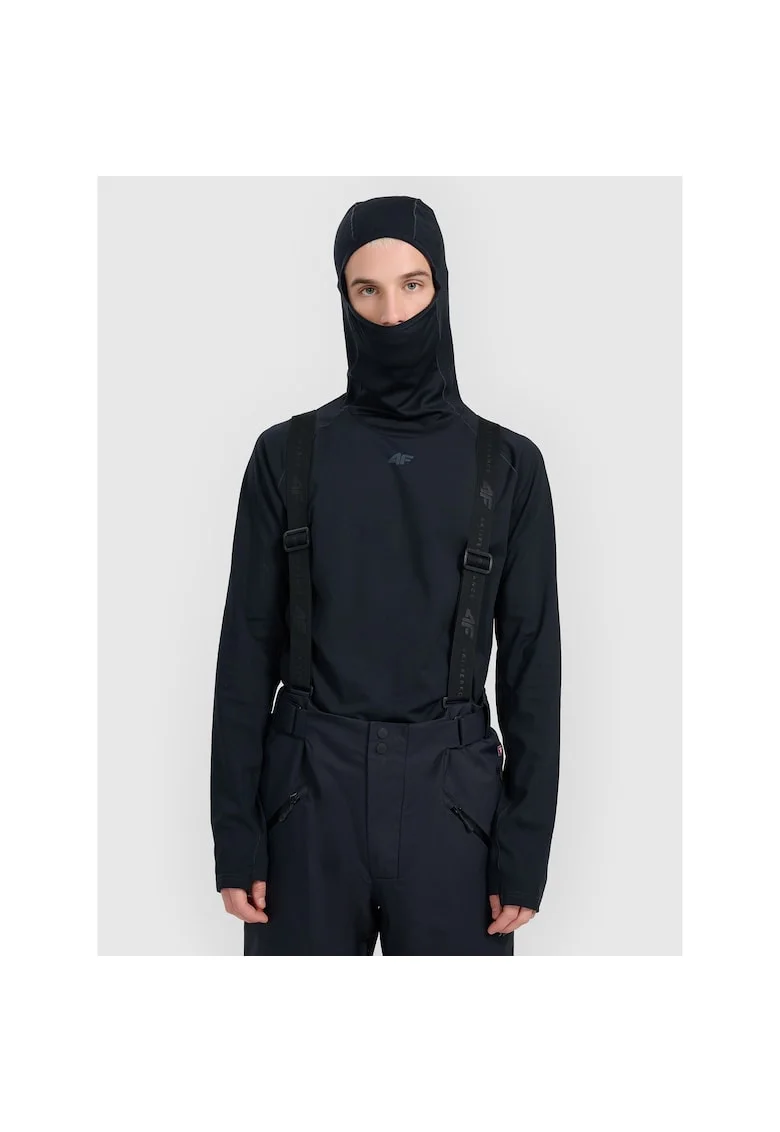 Bluza termica  barbati, gluga, poliester, Bleumarin