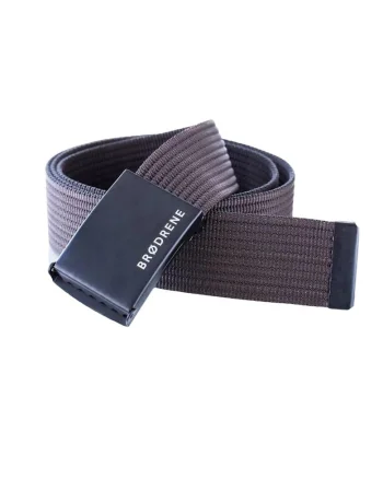 Curea barbati,  Material textil, Maro/Negru