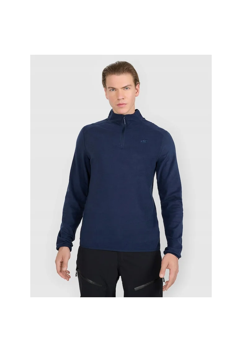 Bluza sport barbati  poliester, tehnologie 4FWarm, bleumarin, Albastru/Bleumarin