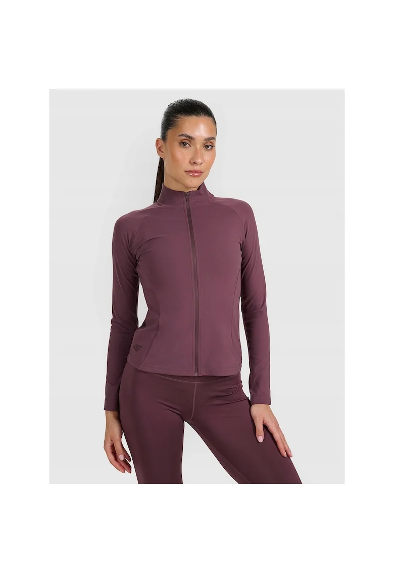 Bluza sport dama,  maro, Visiniu