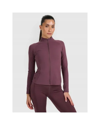 Bluza sport dama,  maro, Visiniu