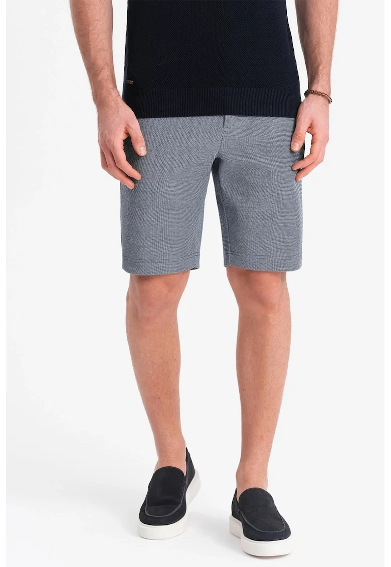 Pantaloni scurti chino  OM-SRCS-0127, Pentru barbati, Albastru inchis