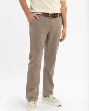 Pantaloni chino din bumbac, Comfort Fit,  R-Marshall, maro, Maro