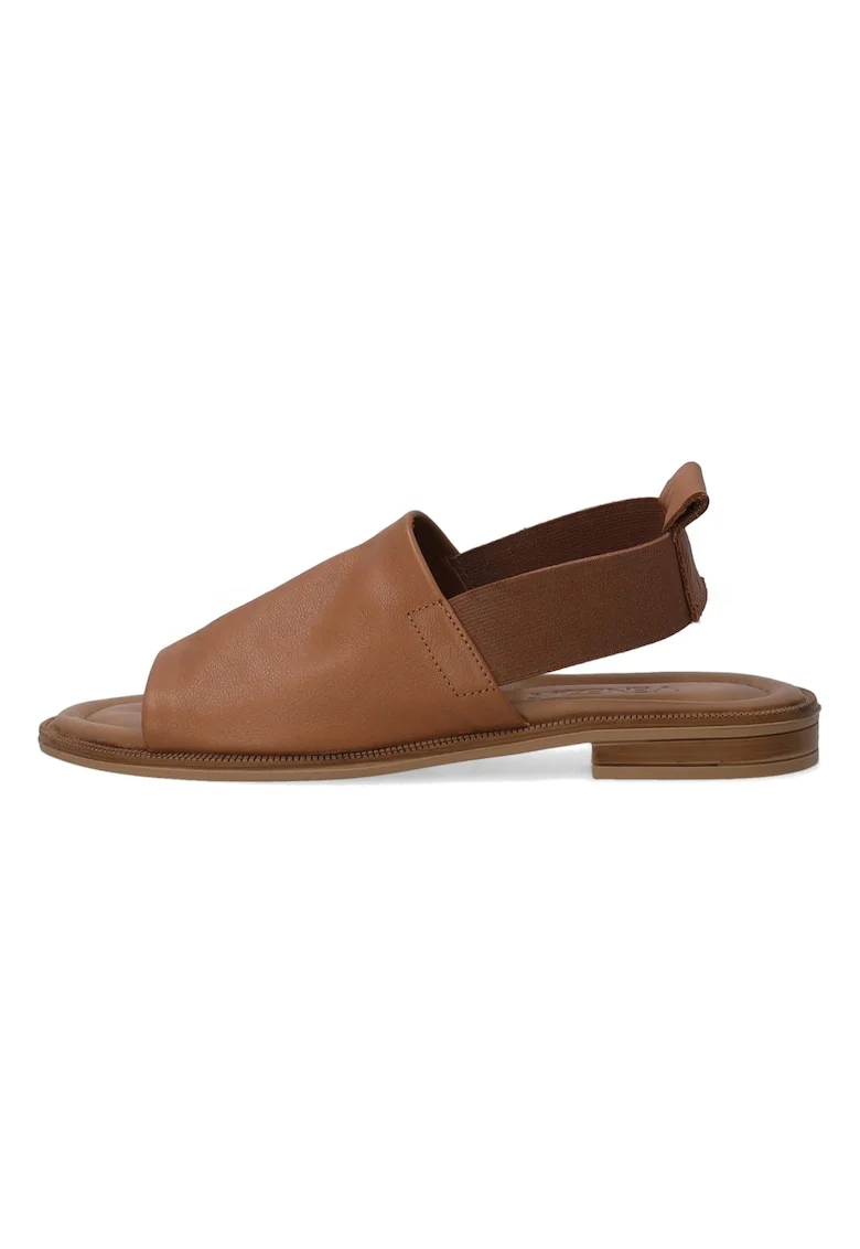 Sandale slingback uni din piele
