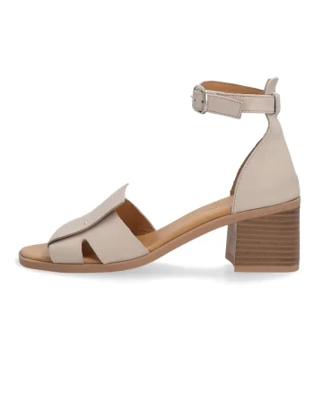 Sandale elegante cu toc si varf patrat