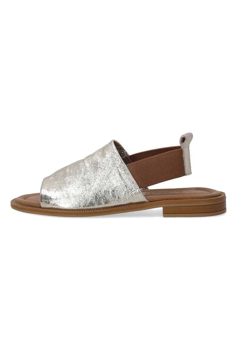 Sandale din piele cu bareta slingback