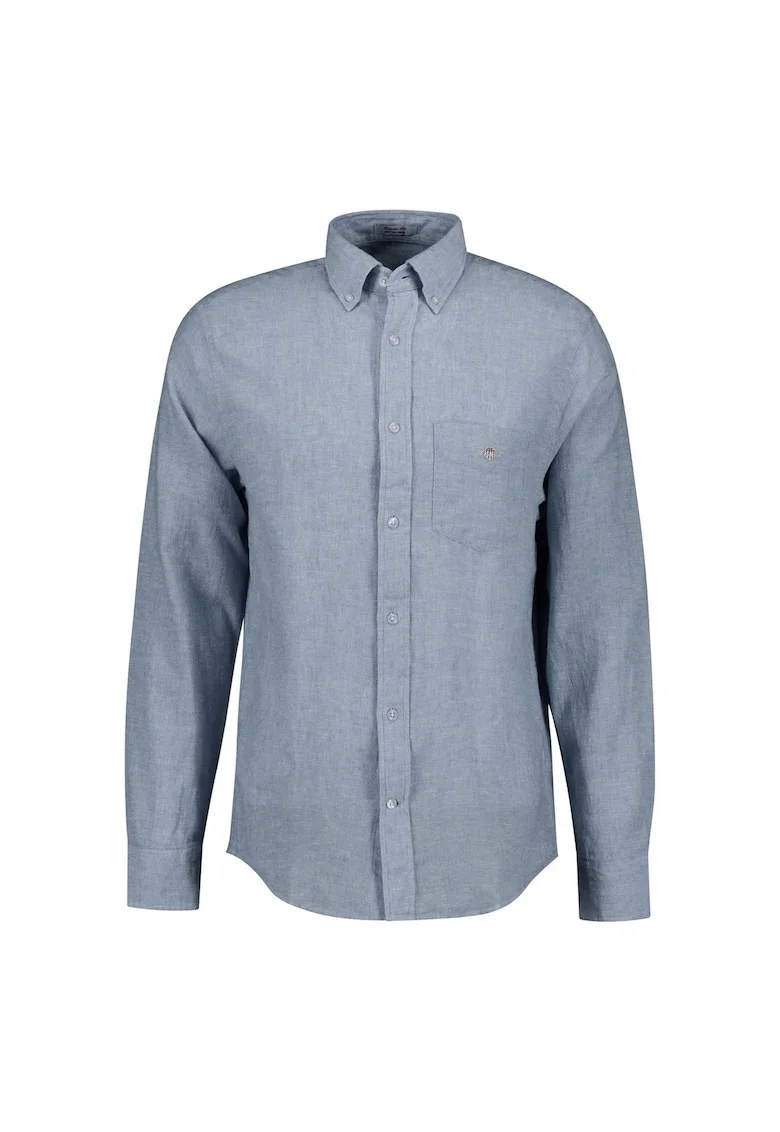 Camasa regular fit cu guler Oxford, Albastru