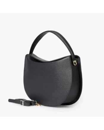 Geanta dama din piele naturala  Florentina, Negru, 32 x 20 x 7 cm