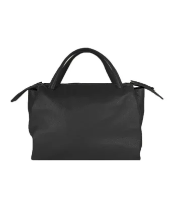 Geanta dama de mana din piele naturala  Consuelo, Negru, 38 x 28 x 18 cm