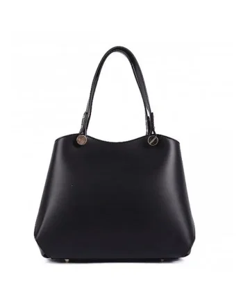 Geanta dama din piele naturala  Maddy, Negru, 34 x 25 x 12 CM