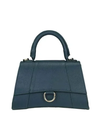 Geanta dama din piele naturala  Arden, Verde aquamarin, 24 x 16 x 9 cm