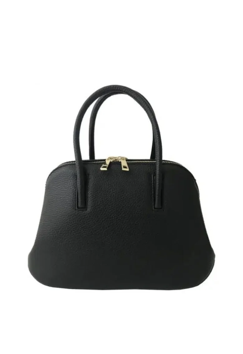 Geanta dama din piele naturala  Elaine, Negru, 29 x 20 x 11 cm