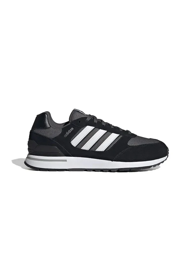 Pantofi sport cu insertii din piele intoarsa si logo contrastant,